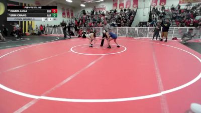 115 lbs Cons. Round 3 - Isabel Luna, Desert Hot Springs vs Erin Chang, Gabrielino