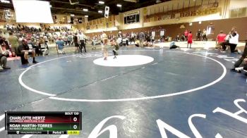 56 lbs Round 2 - Charlotte Mertz, Fallbrook Wrestling Club vs Noah Martin-Torres, No Mercy Wrestling Club