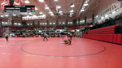 138 lbs Cons. Round 3 - Sophia Ornelas, Arlington Houston vs Elizabeth Urick, Coppell