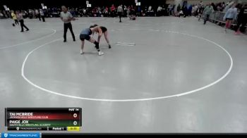 125 lbs Cons. Round 2 - Tai McBride, Jackson Hole Wrestling Club vs Paige Jox, South Hills Wrestling Academy