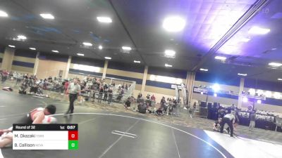 165 lbs Round Of 32 - Mahiro Okazaki, Torrey Pines HS vs Berett Callison, Nevada Elite WC