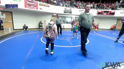 67 lbs Rr Rnd 2 - Roselyn Mosby, Wyandotte Youth Wrestling vs Haidyn Kelly, Wyandotte Youth Wrestling