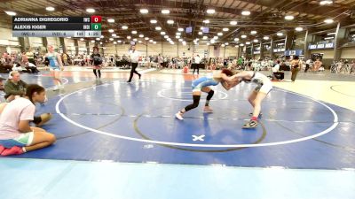107 lbs Rr Rnd 3 - Adrianna Digregorio, Immortals - HSG vs Alexis Kiger, Indiana Outlaws Purple - HSG