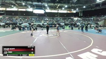 138 lbs Quarterfinal - Kyler Scott, Century vs Zoe Fries, Kuna