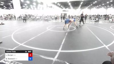 157 lbs Quarterfinal - Luke Burgar, Silverback WC vs Bryce Rowland, Mat Demon WC
