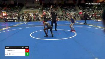 80 lbs Quarterfinal - Jayden James, Buxton School Of Wrestling vs Jair Jackson-Bey, Whitted Trained