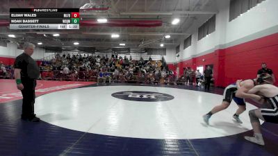 190 lbs Quarterfinal - Elijah Wales, Milford vs Noah Bassett, Winnisquam