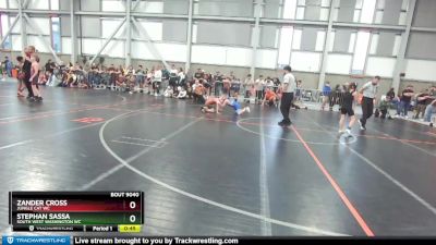 85-86 lbs Round 1 - Stephan Sassa, South West Washington WC vs Zander Cross, Jungle Cat WC