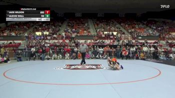 105 lbs 1st Place Match - Alexis Wall, Towanda-Circle HS vs Jade Wilson, Abilene HS