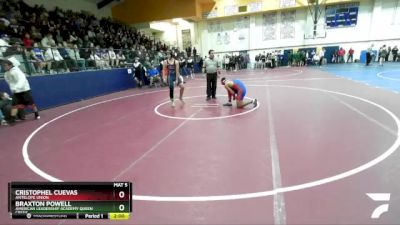 150 lbs Round 3 - CRISTOPHEL CUEVAS, Antelope Union vs Braxton Powell, American Leadership Academy Queen Creek