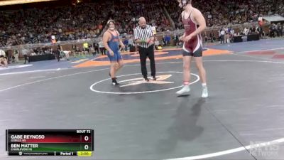 D4-215 lbs Champ. Round 1 - Gabe Reynoso, Gobles HS vs Ben Matter, Charlevoix HS