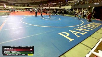 National K-2 44-48 Semifinal - Brooks Mcdougal, Poquoson Athletic Association vs Wells Beal, Bull Island Grappling