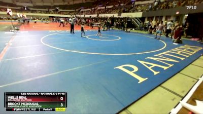 National K-2 44-48 Semifinal - Brooks Mcdougal, Poquoson Athletic Association vs Wells Beal, Bull Island Grappling