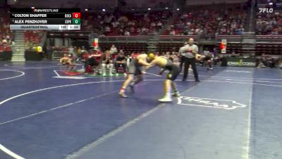 3A-157 lbs Quarterfinal - Alex Penzkover, Southeast Polk vs Colton Shaffer, Oskaloosa