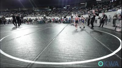 62 lbs Consolation - Bryton Mason, Cowboy Wrestling Club vs Winnie Brown, Team Tulsa Wrestling Club