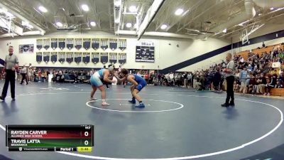 157 lbs Cons. Round 5 - Travis Latta, Brunswick vs Rayden Carver, Alliance High School