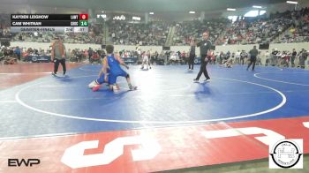 120 lbs Quarterfinal - Slayden Hunt, Ada Junior High vs Tracker Smith, Salina