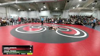 106 lbs 3rd Place Match - Miguel Franco, Dolores Huerta Preparatory vs Jaden Armenta, Air Academy