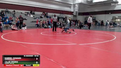 59-63 lbs Round 4 - Gabriel Howard, Contenders WA vs Caleb Sparks, Carmel USA WC