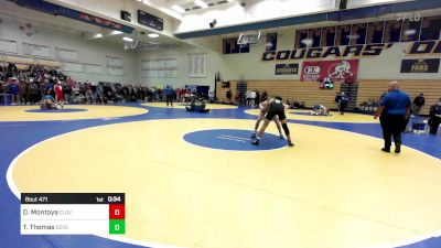 141 lbs Consi Of 16 #1 - Damian Montoya, Clovis North vs Tommy Thomas, Severance (CO)