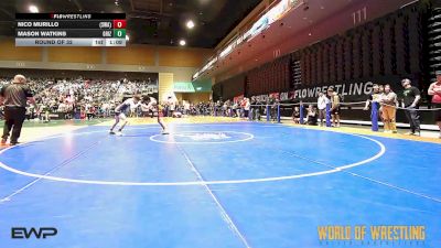 130 lbs Round Of 32 - Nico Murillo, Sanderson Wrestling Academy vs Mason Watkins, Grizzly Express Wrestling Club