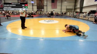 132 lbs Rr Rnd 2 - Collier Hartman, TNWC Purple vs Ozias Grey, Alien UFO