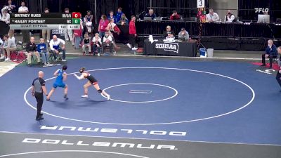 135 lbs Quarterfinal - Britney Rueb, Bon Homme/Scotland/Avon vs Hailey Fortney, West Central