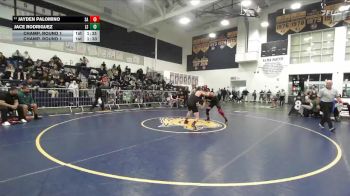 144 lbs Champ. Round 1 - Jayden Palomino, Santa Ana vs Jace Rodriguez, La Serna