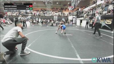 52 lbs 3rd Place - Avelino Juarez, Clinton Youth Wrestling vs Arlo Shattuck, Harrah Little League Wrestling