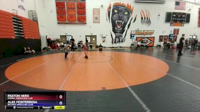 74 lbs Round 3 - Paxton Herd, Powell Wrestling Club vs Alex Monterrosa, Billings Wrestling Club