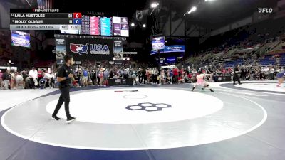 170 lbs 7th Place Match - Laila Hustoles, CO vs Molly Olague, ID