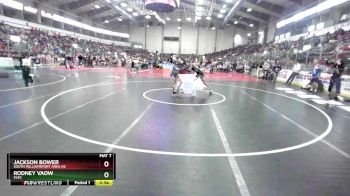 131 lbs Cons. Round 6 - Rodney Vaow, SVEC vs Jackson Bower, South Williamsport Area Hs