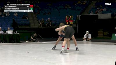 157 lbs Placement Matches (16 Team) - Seth Mendoza, Missouri vs Kannon Webster, Illinois