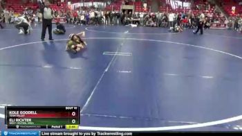 60 lbs Semifinal - Kole Goodell, Team Valley vs Eli Richter, West Central Area