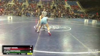 135 lbs Quarterfinal - Kennedy Wendel, Carrington vs Mylee Christianson, Valley City