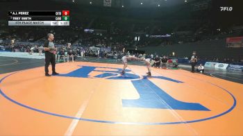 5A Boys 126 lbs 5th Place Match - A.J. Perez, Crater Boys vs Trey Smith, Canby Boys