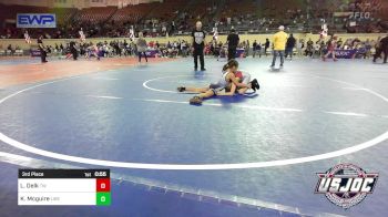 64 lbs 3rd Place - Louden Delk, Tuttle Wrestling vs Kinslee Mcguire, Liberty Warrior Wrestling Club