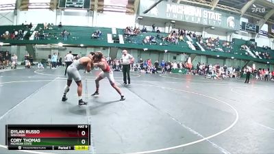 184 lbs Semifinal - Cory Thomas, Michigan State vs Dylan Russo, Wisconsin