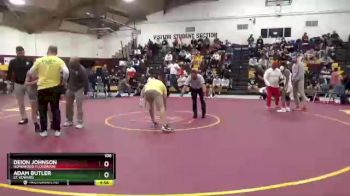 106 lbs Cons. Round 5 - Adam Butler, St. Edward vs Deion Johnson, Homewood-Flossmoor