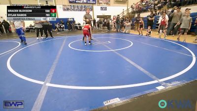 64 lbs Quarterfinal - Bracen Bloxsom, Tonkawa Takedown Club vs Dylan Ramos, Pawnee Wrestling Club