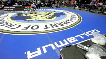 132 lbs Cons. Round 2 - Johnny Burns, Wheatland vs Levi Heater, Mcqueen
