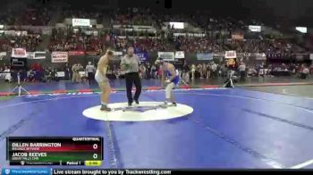 Quarterfinal - Jacob Reeves, Great Falls Cmr vs Dillen Barrington, Billings Skyview