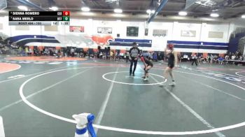 100 lbs Quarterfinal - Sara Merlo, Westminster vs Sienna Romero, Corona
