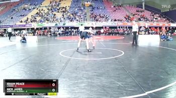 141 lbs Quarters & 1st Wb (16 Team) - Isham Peace, Lander vs Nick James, Nebraska-Kearney