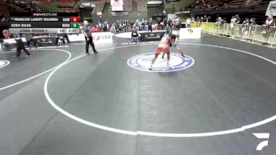 Cons. Round 5 - Francois Landry Ngambia, Bay Area Dragons Wrestling Center vs Josh Silva, Mayfair High School Wrestling