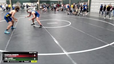 197 lbs Quarterfinal - Thomas Dineen, South Dakota State vs Tre Daro, Nebraska-Kearney