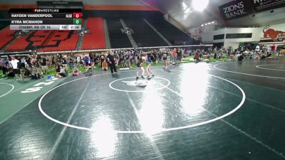 120 lbs Champ. Rd Of 16 - Hayden Vanderpool, Alaska vs Kyra McMahon