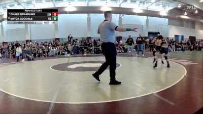 115 lbs Champ. Round 1 - Bryce Goodale, Bull Island Grappling vs Chase Spradling, Staunton River Wrestling Club