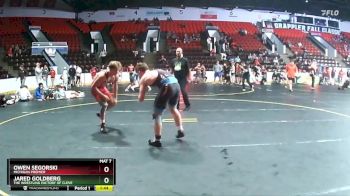 160 lbs Cons. Semi - Owen Segorski, Michigan Premier vs Jared Goldberg, The Wrestling Factory Of Cleve