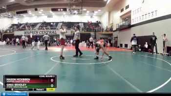 187 lbs Cons. Round 2 - Mason McKibben, Wawasee Wrestling Club vs Greg Bradley, Hybrid Wrestling Club